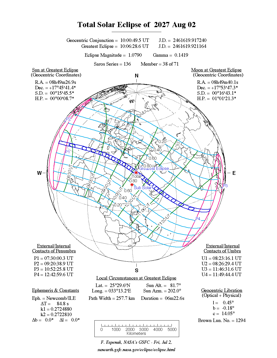  clipse Solaire Du 2 Ao t 2027 Wikip dia