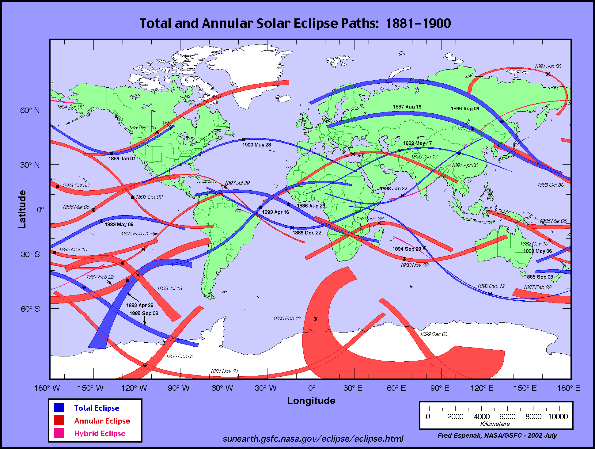 2020 Total Solar Eclipse Map
