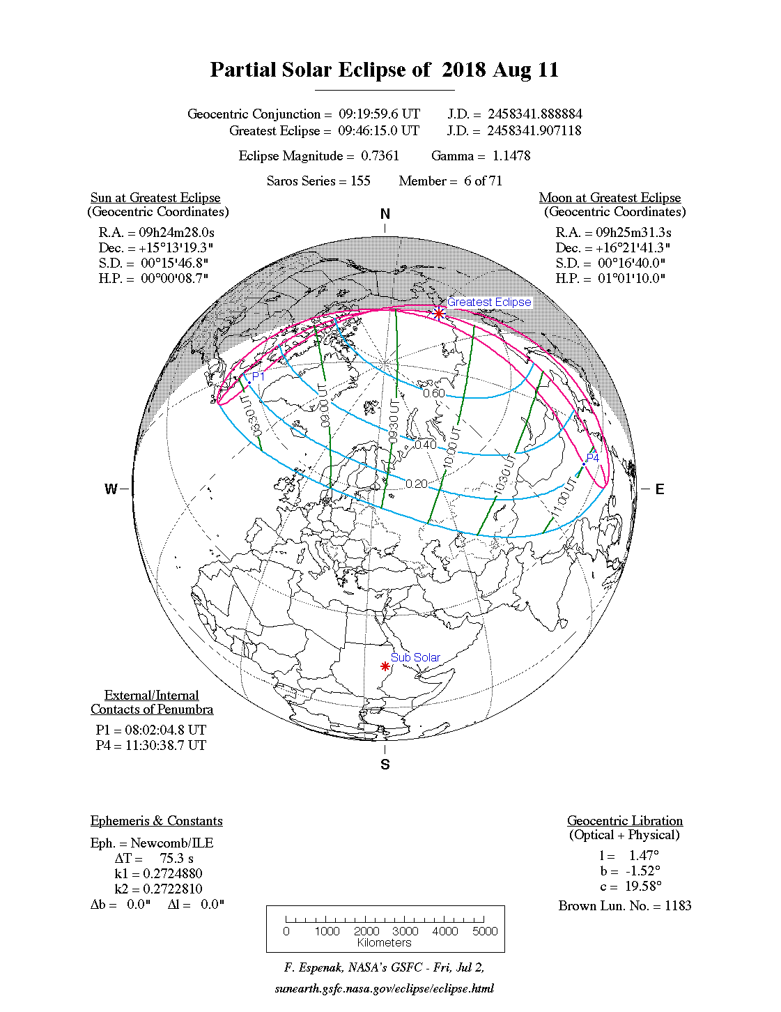 Nasa Skywatcher Chart