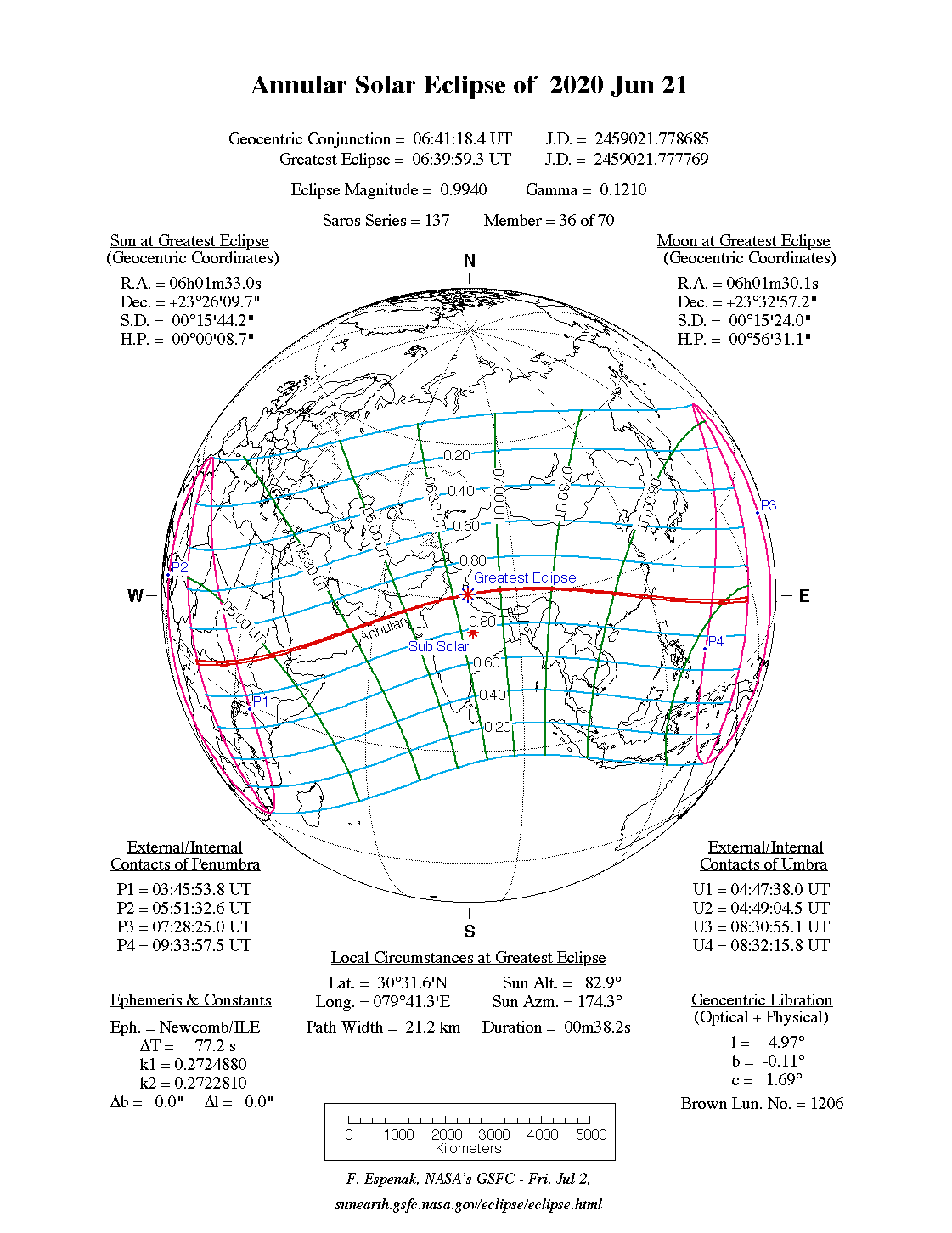 NASA Map Jul 2019 eclipse