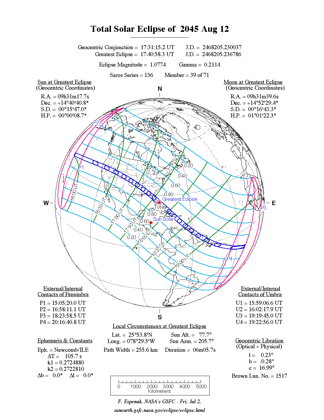 Solar eclipse of August 12, 2045 - Wikipedia